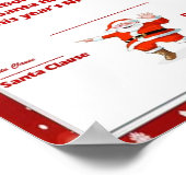Santa Good List証明書テンプレート ポスター (角)