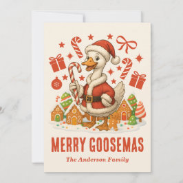 Santa Goose Christmas シーズンカード