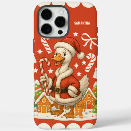 Santa Goose Christmas Holiday iPhone 16 Pro Maxケース