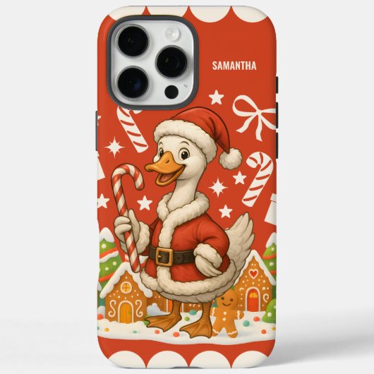 Santa Goose Christmas Holiday Case-Mate iPhoneケース (裏面)