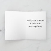 Santa Gun Naughty List Second Amendment Christmas カード (内部)