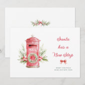SANTA HAS A NEW STOP | 引越し シーズンカード (正面/裏面)