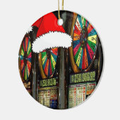 Santa Hatスロットマシン セラミックオーナメント (左)