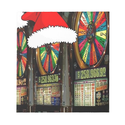 Santa Hatスロットマシン ノートパッド (正面)