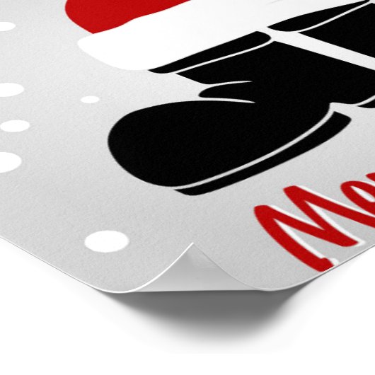 Santa hat and bootsb ポスター (角)