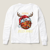  Santa Hat Basketball Reindeer Christmas Fun Sport (デザイン背面)