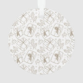 Santa Hat Basketball Reindeer Christmas Fun Sport オーナメント (裏面)