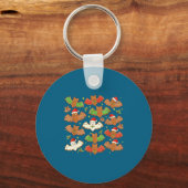 Santa Hat Bat Soky Christmas Gingerbread Bats Xmas キーホルダー (正面)