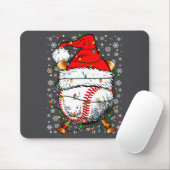 Santa Hat Christmas Baseball Player Srts For Men B マウスパッド (マウス)
