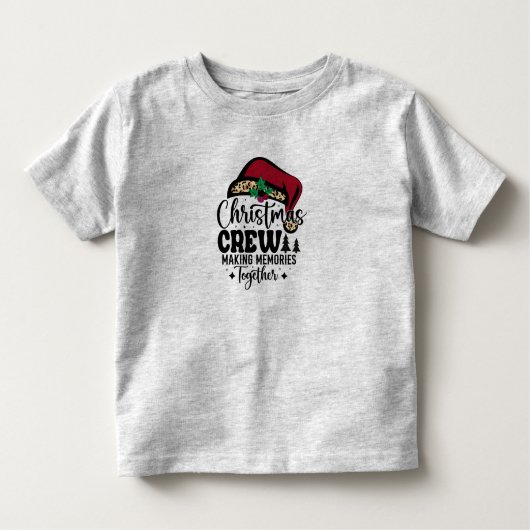 Santa Hat Christmas Crew Matching Family トドラーTシャツ (正面)