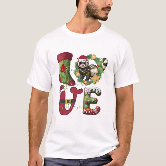 Santa Hat Christmas Tree Tシャツ (正面)