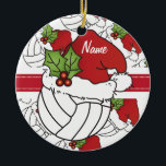 Santa Hat Christmas Volleyballのパーソナライズ セラミックオーナメント<br><div class="desc">🥇オリジナル著作権ARTデザインDONNA SIEGRISTのみZAZZLEで利用可能！Christmas Volleyballオーナメントはパーソナライズする準備ができている。✔注意：必要なテンプレート領域のみを変更する😀必要もしに、文字を取り外し、好きな文字やフォントを新たに追加し始めることができる。📌更にカスタマイもしズが必要でクリックすクリック、「これ以上のカスタマイズ」または「デザインの編集ボタン」を使用して、デザインツールのサイズ変更、回転、文字色の変更、文字の追加などを行ってください。⭐この製品は100%カスタマイズ可能。グラフィックや文字は追加、削除、移動、サイズ変更、変更のまわりに、回転などすることができる… ⭐99%私の店のデザインはレイヤーで行われている。これにより、グラフィックと文字のサイズ変更と移動が簡単され、各のまわりに製品に完全にフィットするようになります。📌 (ご注文の前に必要なグラフィックのサイズ変更や移動を必ず行もしう)また、他のZazzle製品で「デザインの転送」ができ、Zazzleのアイテムのほとんどに合わせてデザインを調整できる。（ボタンがページの右側にある）このデザインは、プロフェッショナルプリント用の高解像度ベクトルおよび/またはデジタルグラフィックスで作成される。📌注意： (これはプリント。全てのZazzle製品デザインは、このページの横にある「About This Product」に別段の記載がない限り「プリント」であ離れる)デザインは、画面や製品に表示されているとおりに「EXACTLY」印刷される。したがって、グラフィックや文字のサイズ変更を行う際に、それが正しい領域に収まり、あなたのスペルや表現がサイズ、色、フォントのそれがどのように好きであるかを確認してください。"デザインのみもし"に関するご質問がある連絡か、必要な救済は✉ siggyscott@comcast.netまでお電話ください。または私のストアのリンクをご覧ください。 http://www.zazzle.com/christmas_dreams （コピーアンドペースト）私は喜んで幸せになります。⭐その他の質問（送料、返金、印刷、製品など）はZazzleまたはMaker連絡DIRECTLY⭐お願い⭐。私の店のサポートとストップの感謝 – Christmas_Dreams.©ドナ・シーグリスト全著作権所有(🥇ドナ・シーグリストによるオリジナルアートデザイン) ⭐⭐⭐ ZAZZLEは100%の満足を約束する。絶対もしに好きじゃないザズルが取り戻す！⭐⭐⭐ 1-888-8ZAZZLE (1-888-892-9953)電話番号：月～金：午前9時～午後5時（午後12時～午後8時）</div>