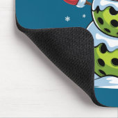 Santa Hat Ckleball Snowman Christmas Men Women Kid マウスパッド (コーナー)