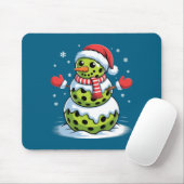 Santa Hat Ckleball Snowman Christmas Men Women Kid マウスパッド (マウス)