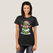 Santa Hat Ckleball Snowman Christmas Men Women Kid Tシャツ (正面フル)