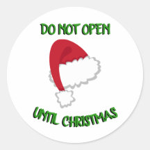 Santa Hat Don't Openステッカー