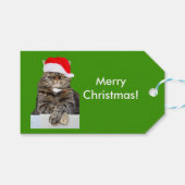 Santa Hat Giftラベル ギフトタグ (正面(横))
