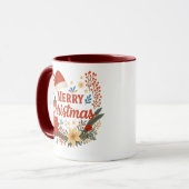 Santa Hat Merry Christmas Coffee Mug マグカップ (正面左)