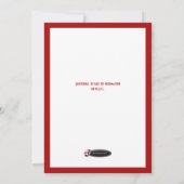 Santa Hat Monkey 5"x7"クリスマスパーティの招待状 招待状 (裏面)