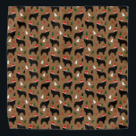 Santa Hat Newfoundland Dogs Christmas バンダナ<br><div class="desc">この可愛いパターンは、緑と白のクリスマスパインの木と茶色の背景の上にホリーの果実とサンタハットを着たニューファンドランドを特徴としている。ニューフ素晴らしィズを愛するすべての人のためのパターン。</div>