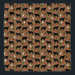 Santa Hat Newfoundland Dogs Christmas バンダナ<br><div class="desc">この可愛いパターンは、緑と白のクリスマスパインの木と茶色の背景の上にホリーの果実とサンタハットを着たニューファンドランドを特徴としている。ニューフ素晴らしィズを愛するすべての人のためのパターン。</div>