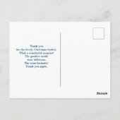 Santa Hat Punでクリスマスプレゼントをプレゼント ポストカード (裏面)