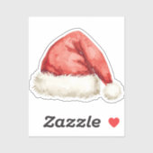 Santa Hat Sticker | Classic Holiday Doodle シール (シート)
