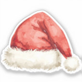 Santa Hat Sticker | Classic Holiday Doodle シール (正面)