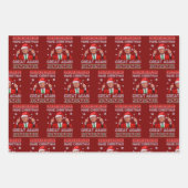 Santa Hat Trump, Trump Make Christmas Great Again ラッピングペーパーシート (正面2)