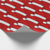 Santa Hat Wrapping Paper | Festive Christmas Gift  ラッピングペーパー (角)