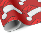 Santa Hat Wrapping Paper | Festive Christmas Gift  ラッピングペーパー (ロールコーナー)