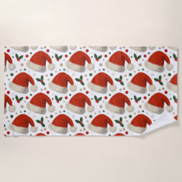 Santa Hats ビーチタオル