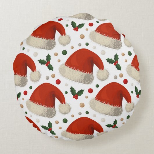 Santa Hats ラウンドクッション (裏面)