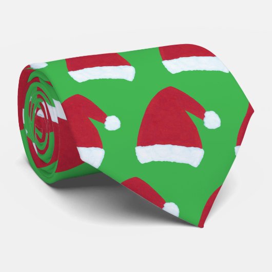 Santa Hats Christmas Ties ネクタイ (ロール)