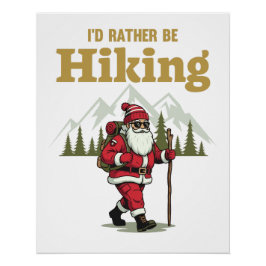 Santa Hiking ポスター