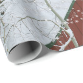 Santa & His Reindeer Flying Christmas Eve Large  ラッピングペーパー (ロールコーナー)