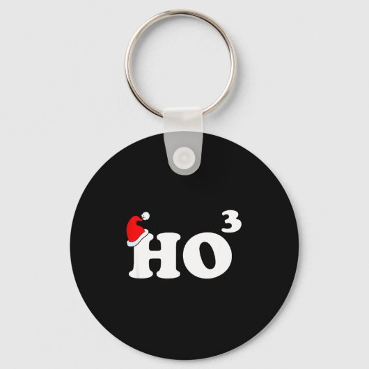 Santa Ho3 Ho Cubed Gift Women Men Teacher Funny Ch キーホルダー (正面)