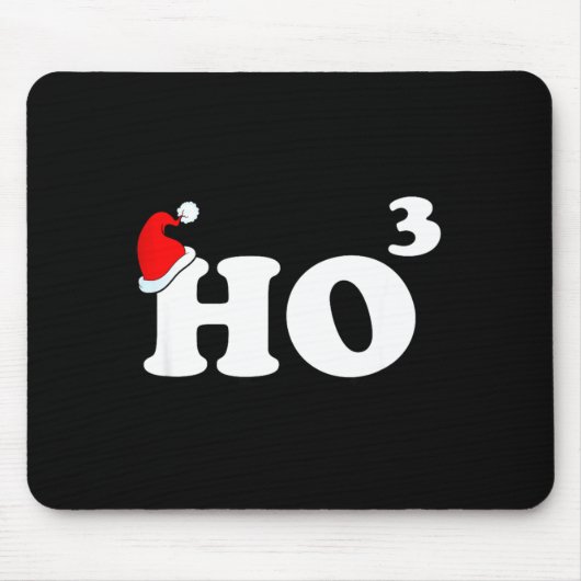Santa Ho3 Ho Cubed Gift Women Men Teacher Funny Ch マウスパッド (正面)