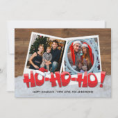 Santa Ho Ho Family写真クリスマス (正面)