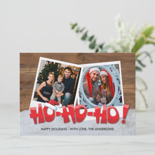 Santa Ho Ho Family写真クリスマス (スタンド正面)