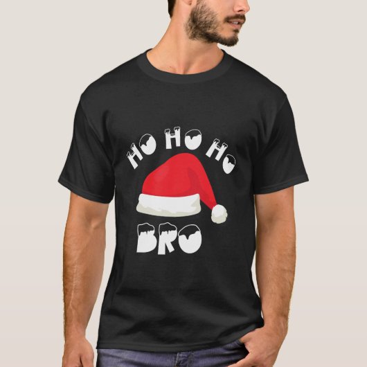 Santa Ho Ho Ho Bro Tシャツ (正面)