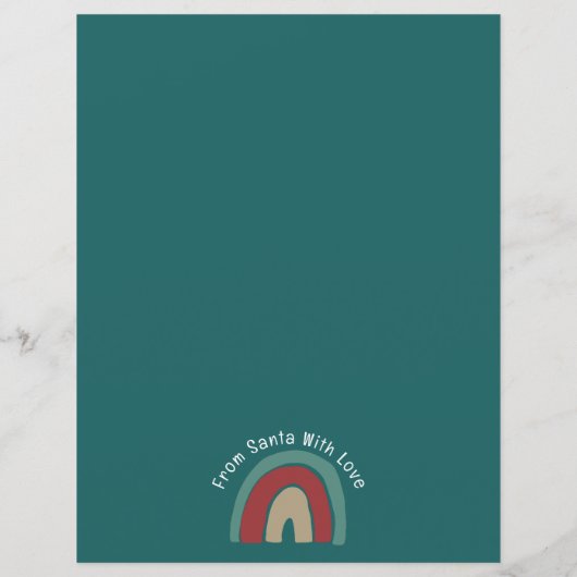 Santa Ho Ho Nordic Santaからの手紙 (裏面)