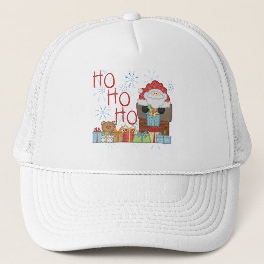 Santa Ho Ho Tシャツ&ギフト キャップ (正面)