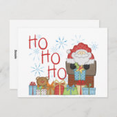 Santa Ho Ho Tシャツ&ギフト シーズンカード (正面/裏面)