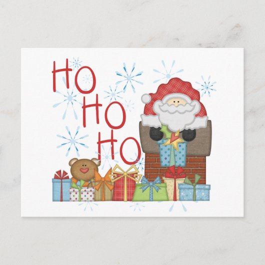 Santa Ho Ho Tシャツ&ギフト シーズンポストカード (正面)