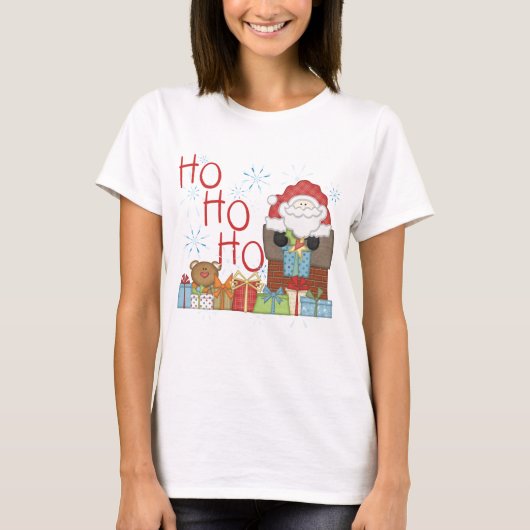 Santa Ho Ho Tシャツ&ギフト Tシャツ (正面)