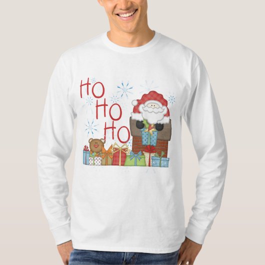 Santa Ho Ho Tシャツ&ギフト Tシャツ (正面)