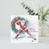 Santa Hockey Christmas Card  シーズンカード (スタンド正面)
