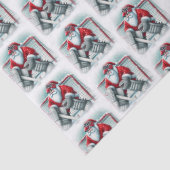 Santa Hockey Goalie Christmas 薄葉紙 (詳細)