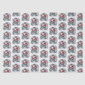 Santa Hockey Goalie Christmas 薄葉紙 (正面)